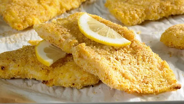 (XVI.)File pane Pangasius bites. Pret:3,10 Ron/100 g.