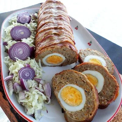 (XXIV.) Stefania meat roll Pret:11,99 RON/100 g.